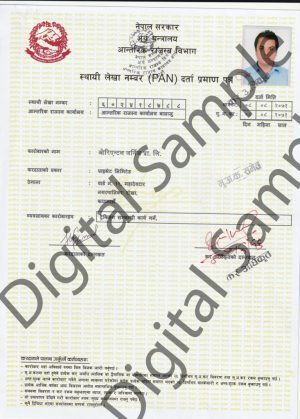 TAX Registration Certificate
