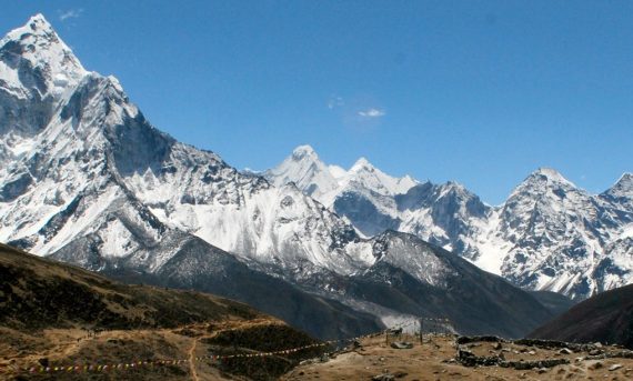 on the way to Everest Base Camp