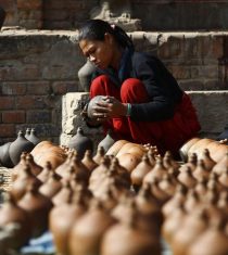 Pottery Making in Nepal as a daily life